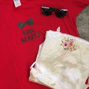 NWOT Ring Bearer shirt and Sunglasses
